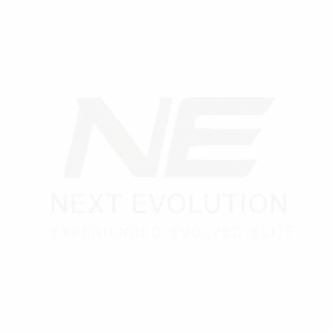 Next Evolution-white logo